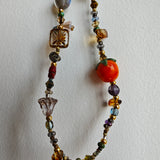 Sunlit Sparkle: Handmade Czech Glass Beads Bag Charm Multi-Use Accessory