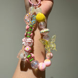 Bag Charm & Phone Strap with Macaron and Butterfly