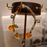 Handmade Juicy Citrus Bracelet with Czech Beads