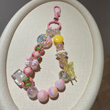 Bag Charm & Phone Strap with Macaron and Butterfly