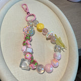 Bag Charm & Phone Strap with Macaron and Butterfly
